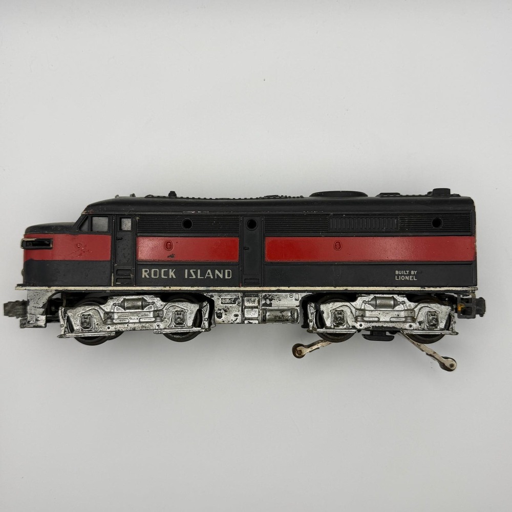 Lionel 2031 Rock Island Diesel Locomotive O Gauge Black Red Dummy Unit